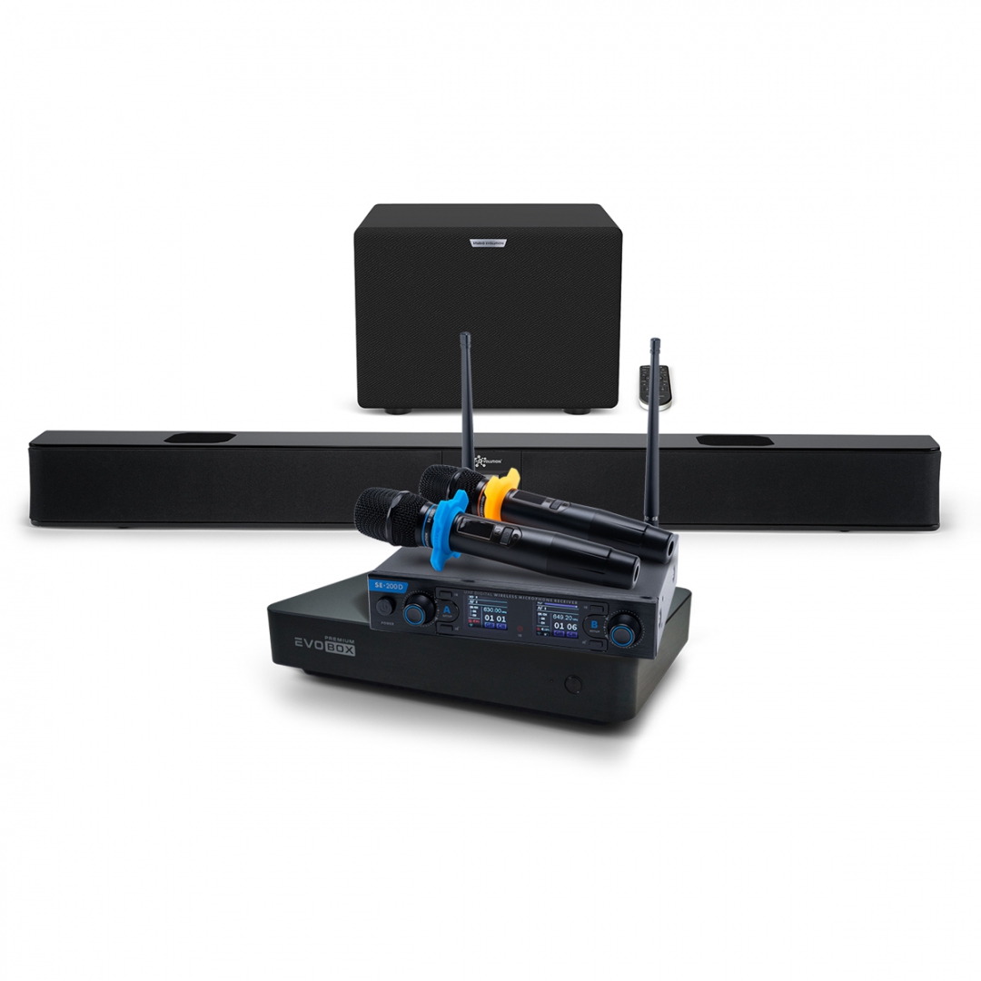 Hi-End караоке-система EVOBOX Premium + EvoSoundBar (саундбар с караоке) в Магнитогорске