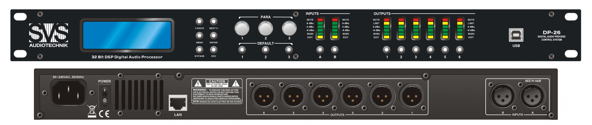 SVS Audiotechnik DP-26 Цифровой процессор: 2 входа 6 выходов в Магнитогорске
