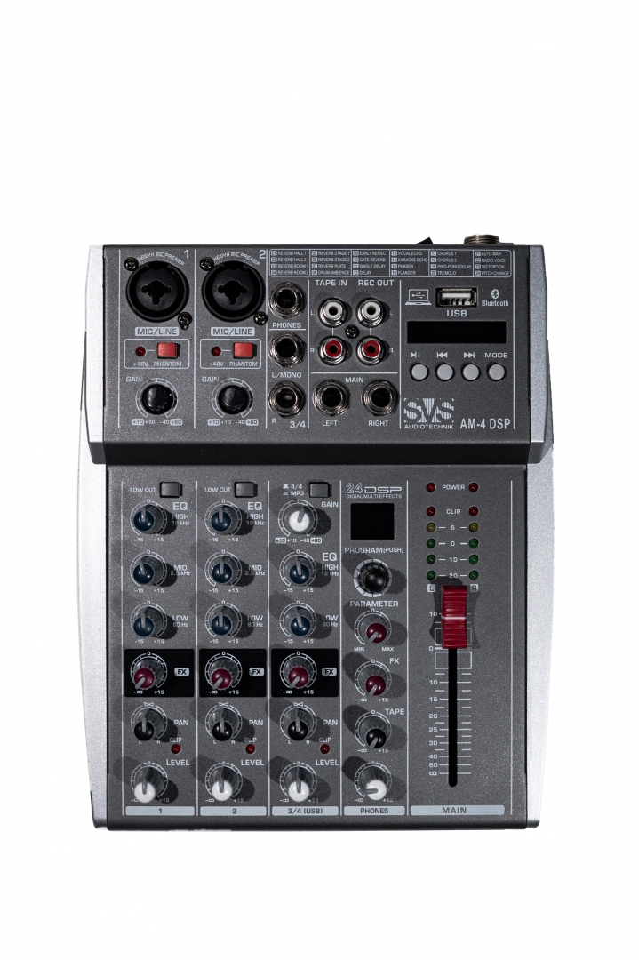 SVS Audiotechnik mixers AM-4 DSP Аналоговый микшерный пульт, 4-канала в Магнитогорске