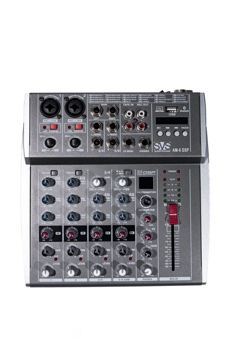 SVS Audiotechnik mixers AM-6 DSP Микшерный пульт аналоговый, 6-канальный SVS Audiotechnik mixers в Магнитогорске