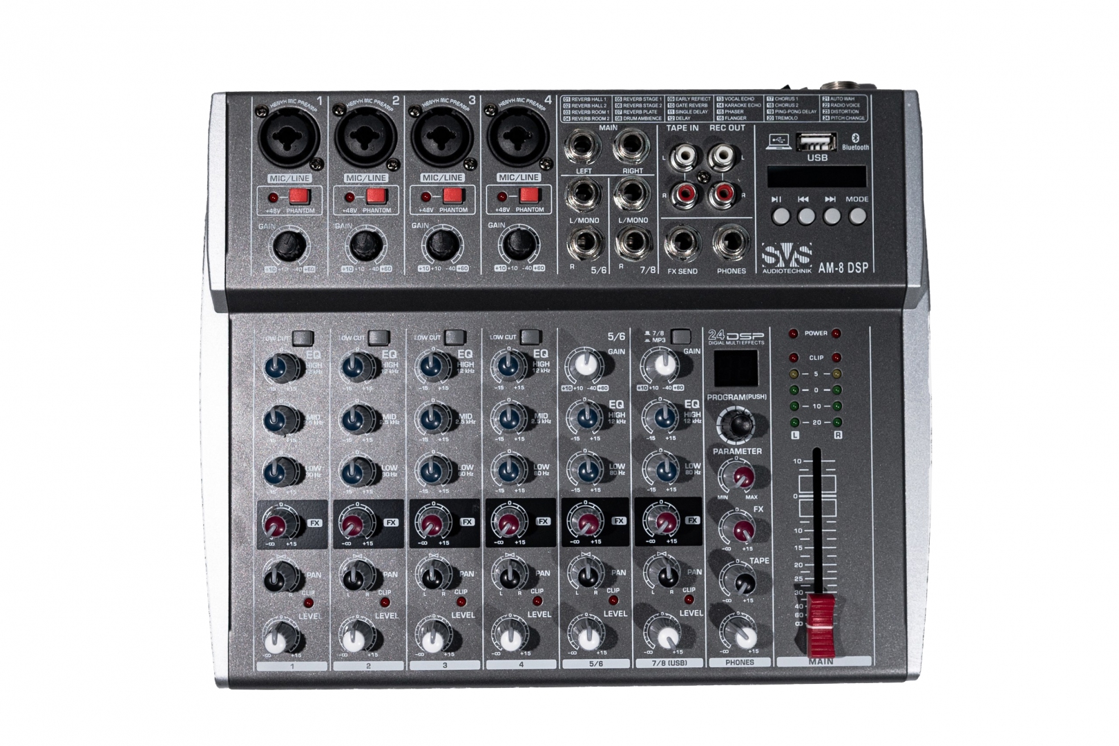 SVS Audiotechnik mixers AM-8 DSP Микшерный пульт аналоговый, 8-канальный в Магнитогорске